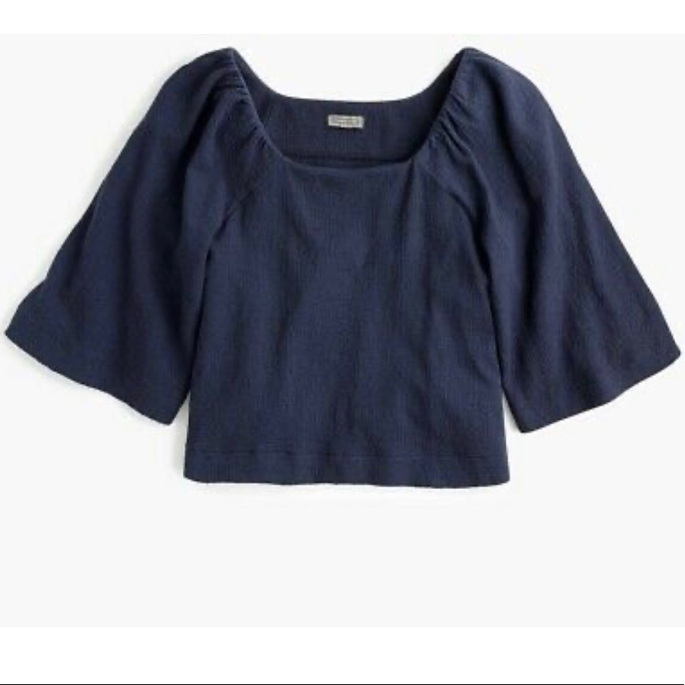 J Crew Point Sur Navy Top